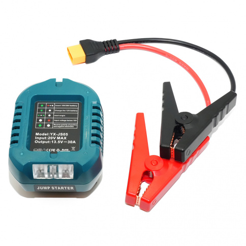 Автомобильное пусковое устройство, совместимое с аккумуляторами Makita 18В фото 5