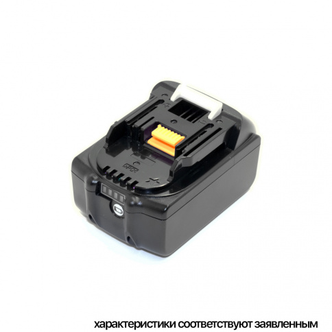 Батарея аккумуляторная Li-Ion 18 В. 6,6 А.ч. BL1860+Balance для Makita (35E) фото 1